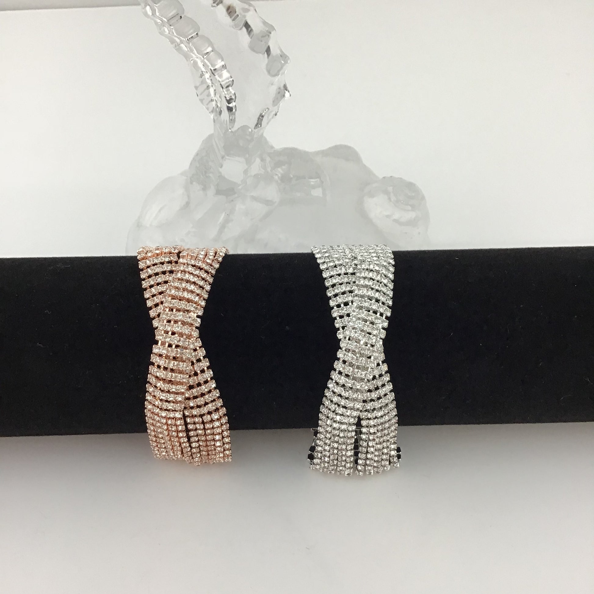 Rhinestone Bracelet, Silver | Bellaire Wholesale