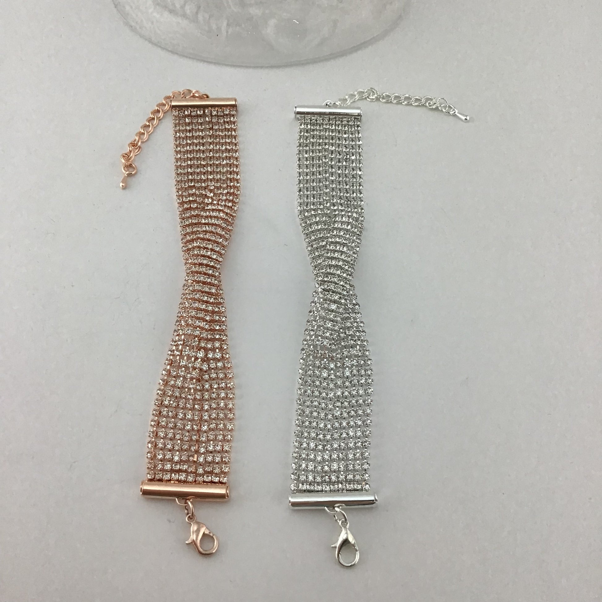 Rhinestone Bracelet, Silver | Bellaire Wholesale