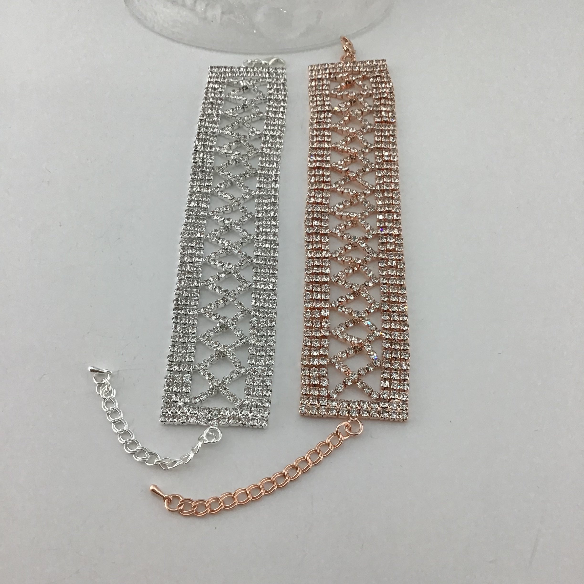 Rhinestone Bracelet, Silver | Bellaire Wholesale