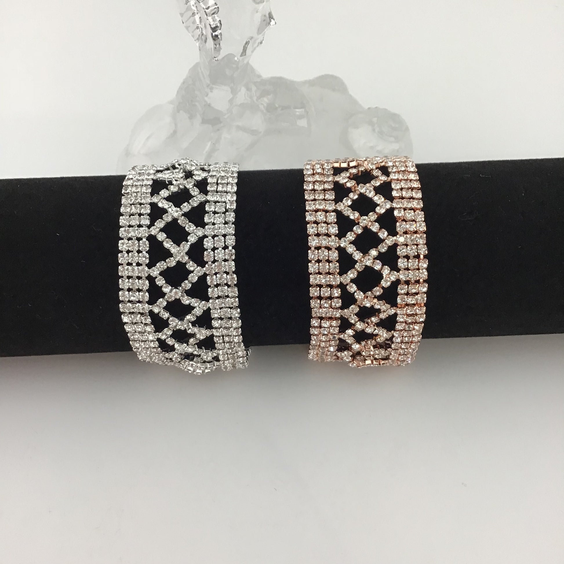 Rhinestone Bracelet, Silver | Bellaire Wholesale