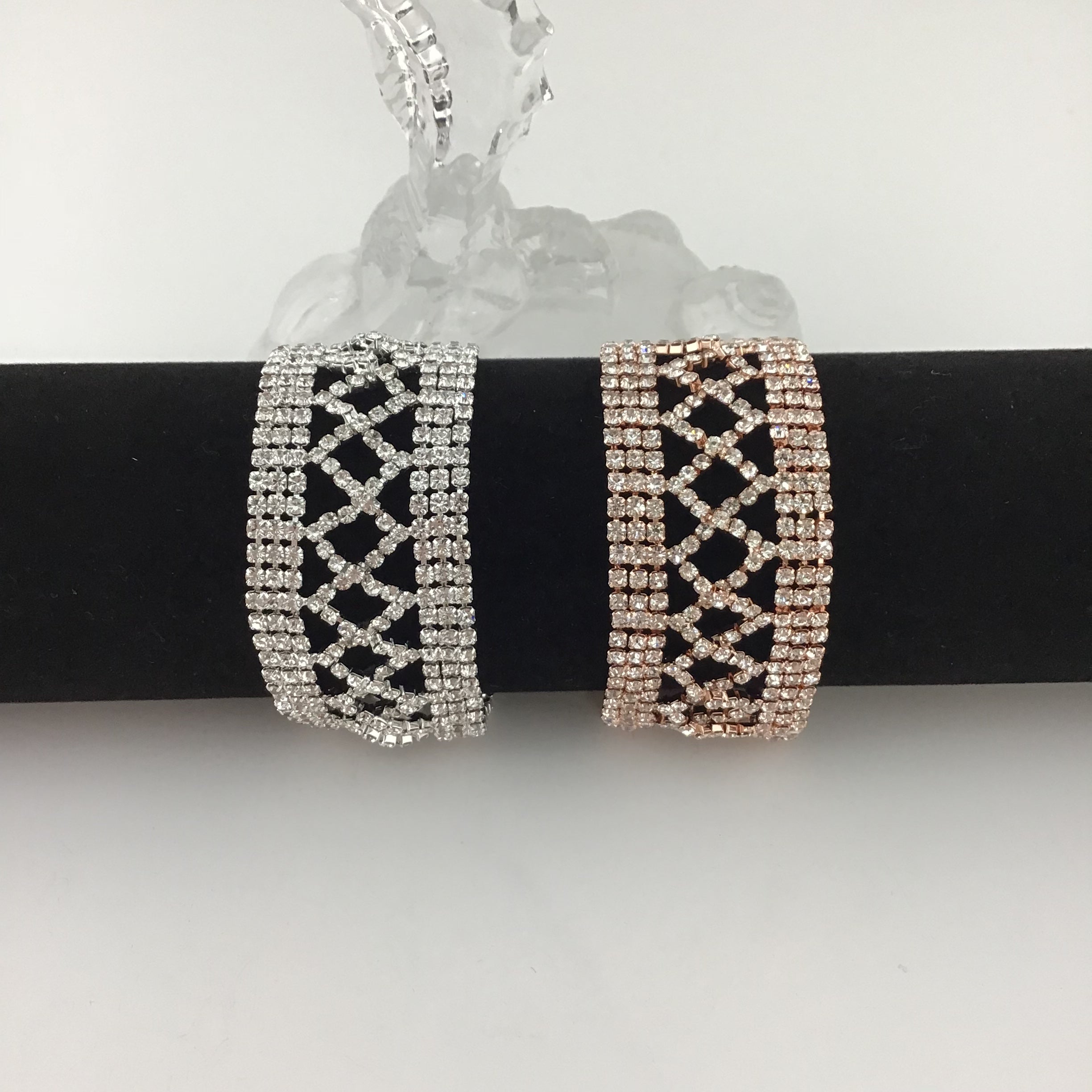 Rhinestone Bracelet, Silver | Bellaire Wholesale
