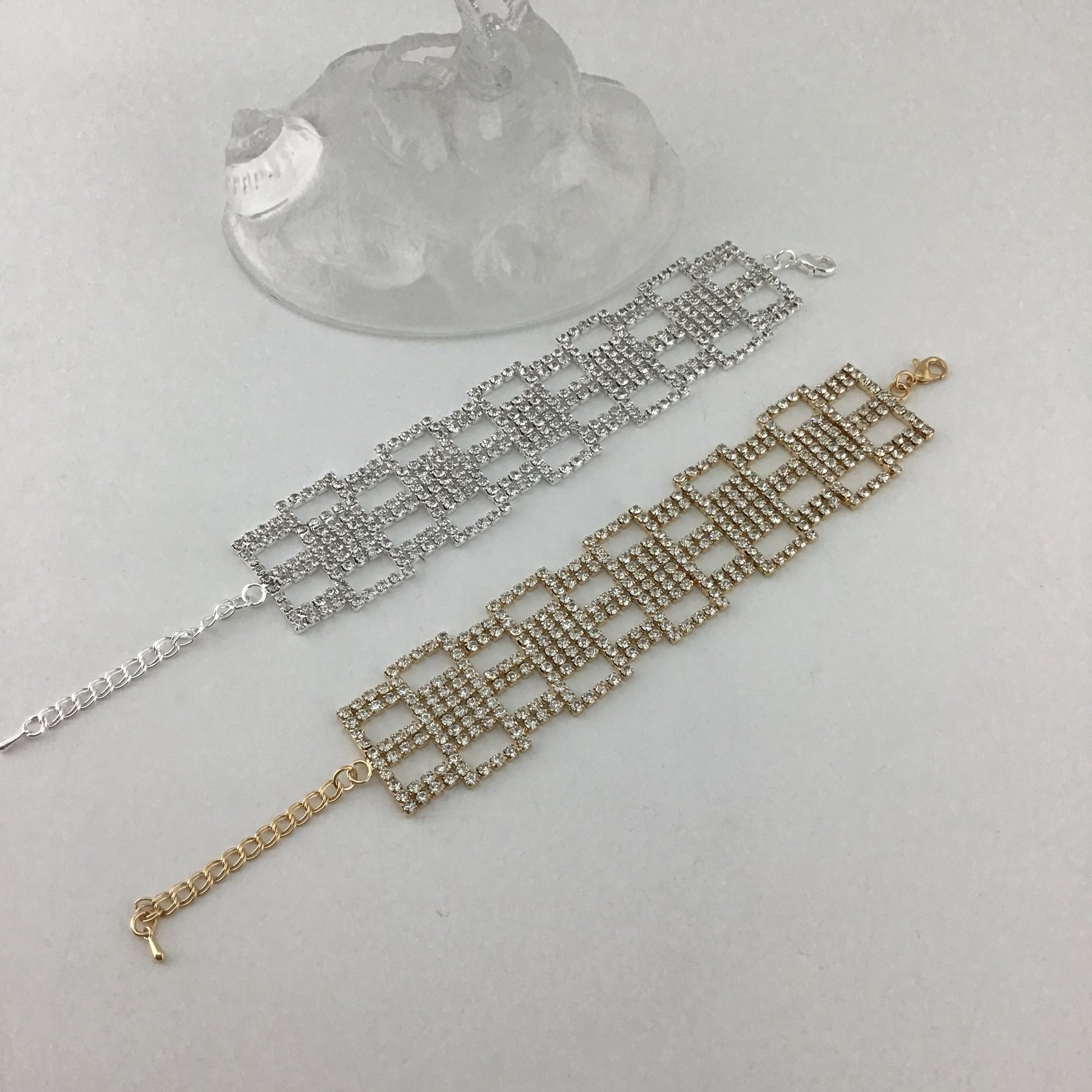 Rhinestone Bracelet, Silver | Bellaire Wholesale