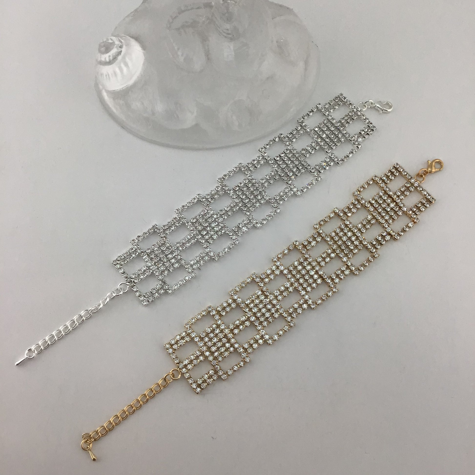 Rhinestone Bracelet, Silver | Bellaire Wholesale