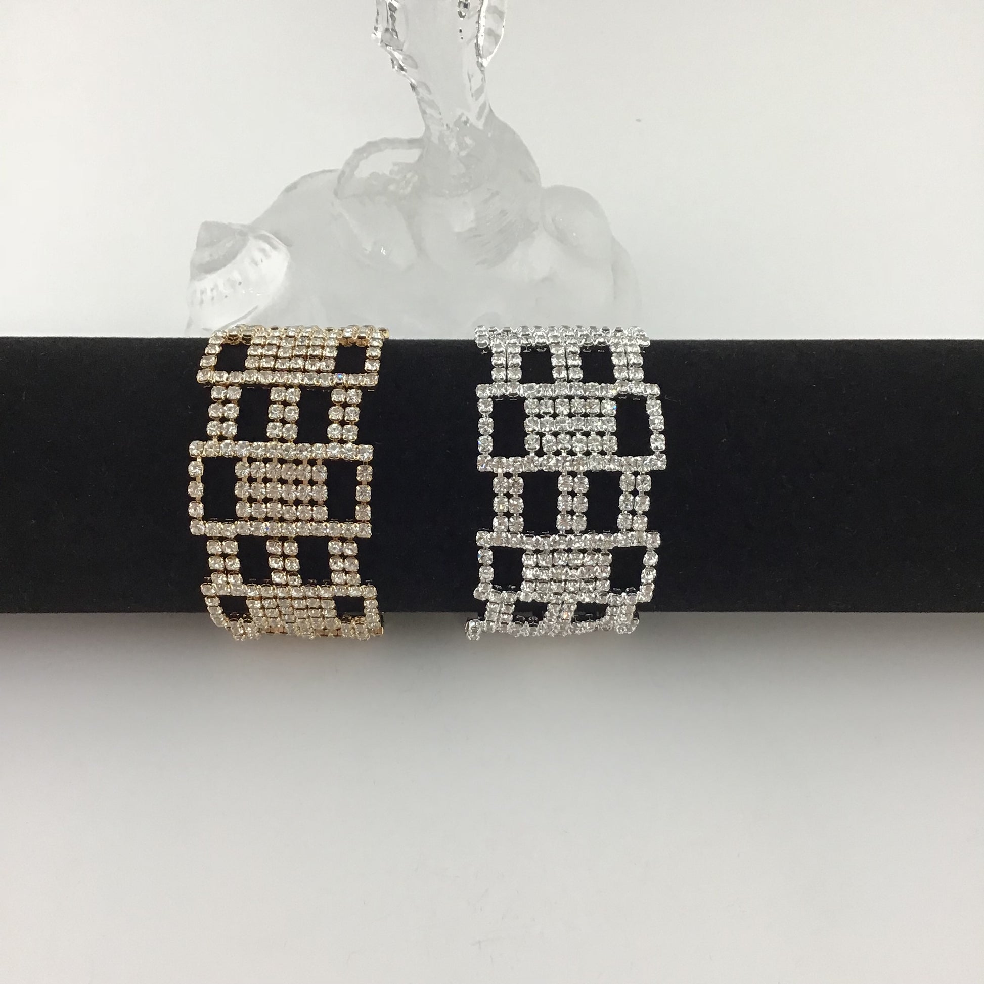 Rhinestone Bracelet, Gold | Bellaire Wholesale