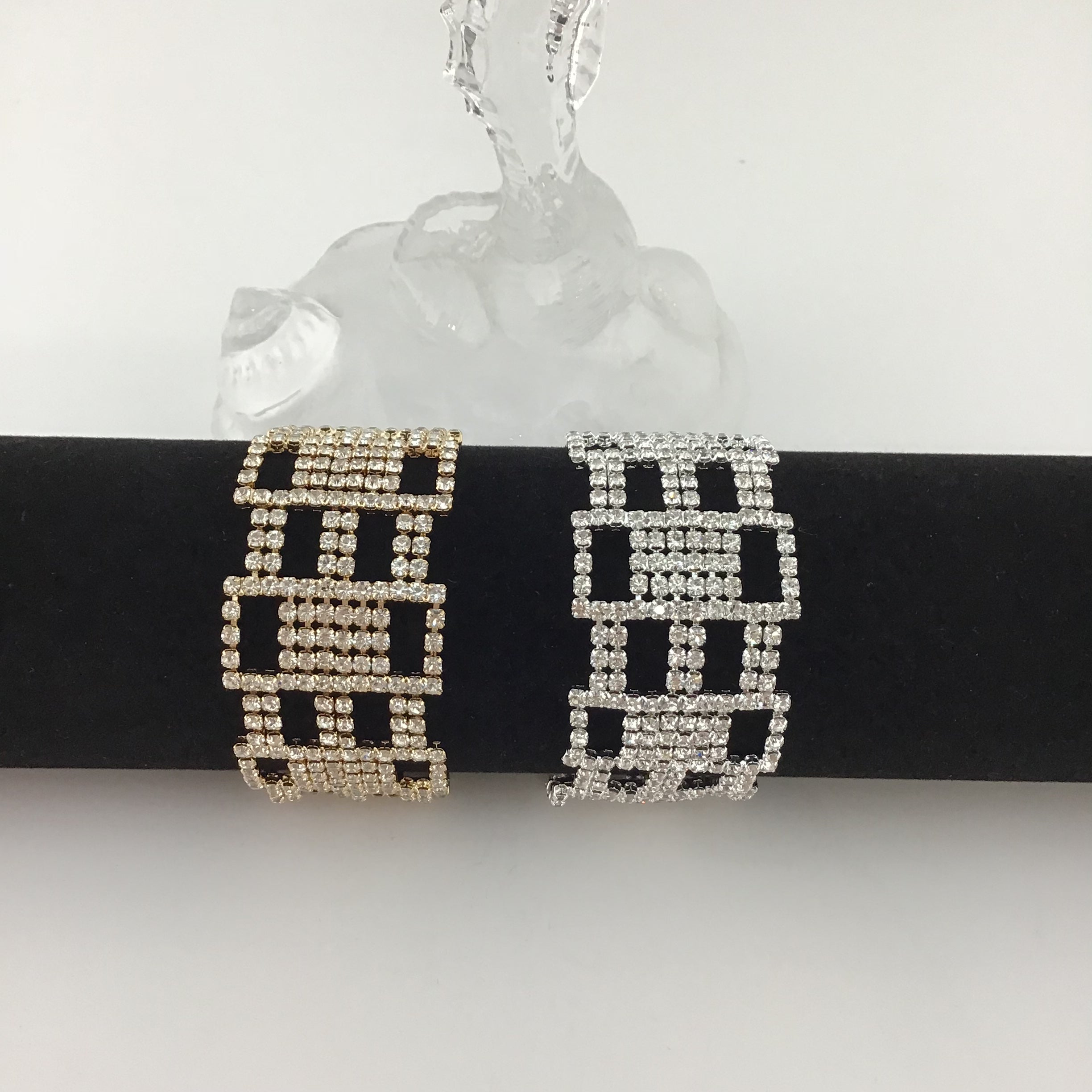 Rhinestone Bracelet, Silver | Bellaire Wholesale