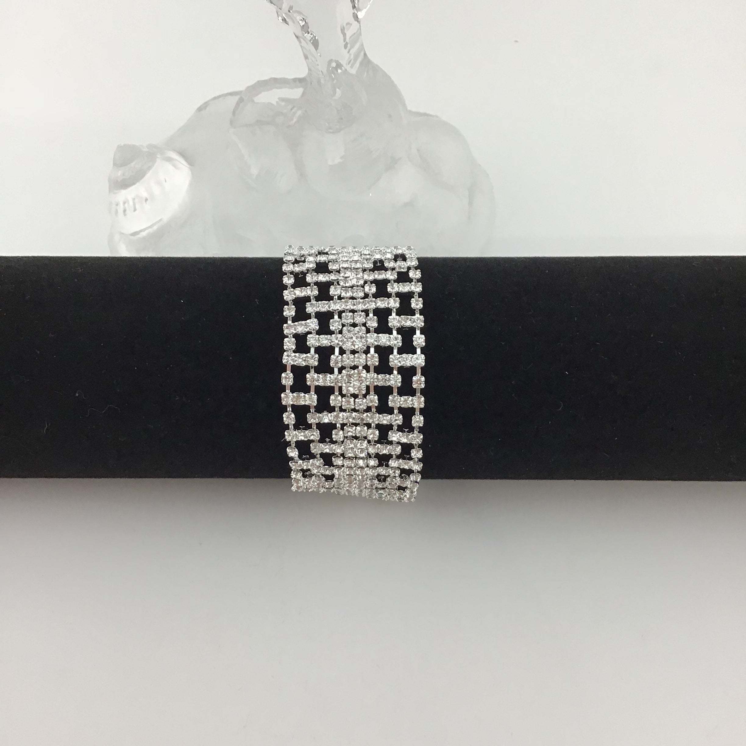 Rhinestone Bracelet, Silver | Bellaire Wholesale