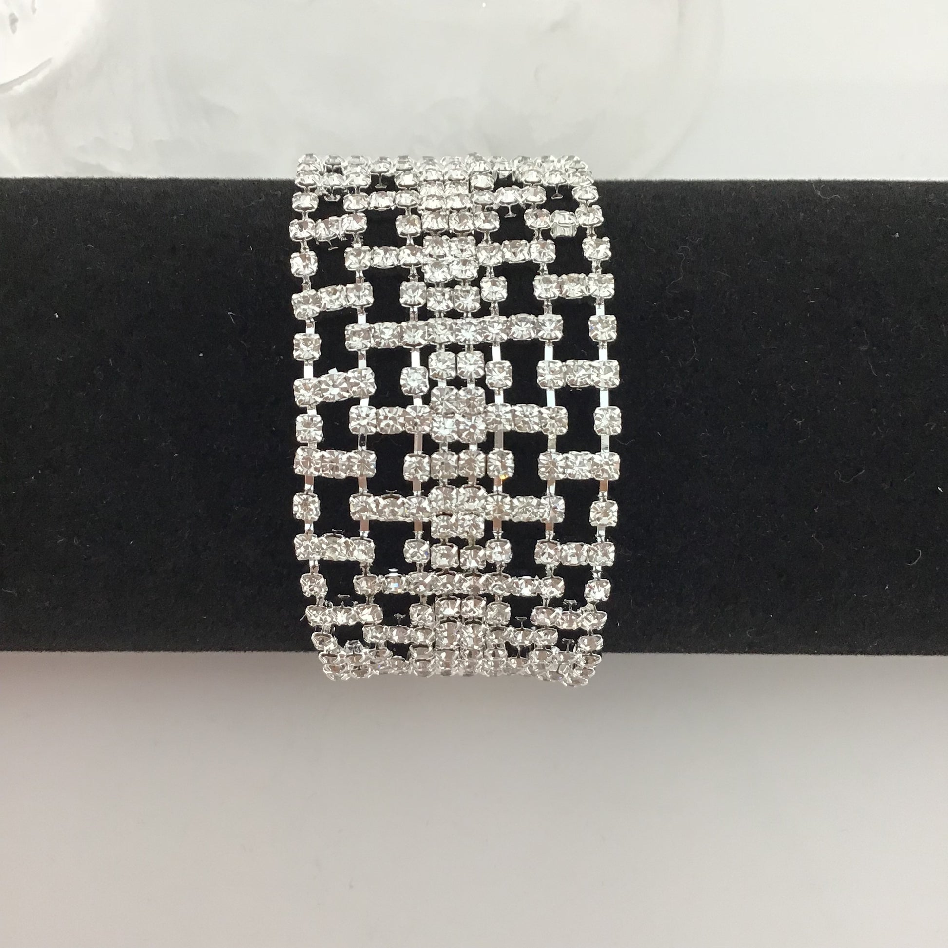 Rhinestone Bracelet, Silver | Bellaire Wholesale