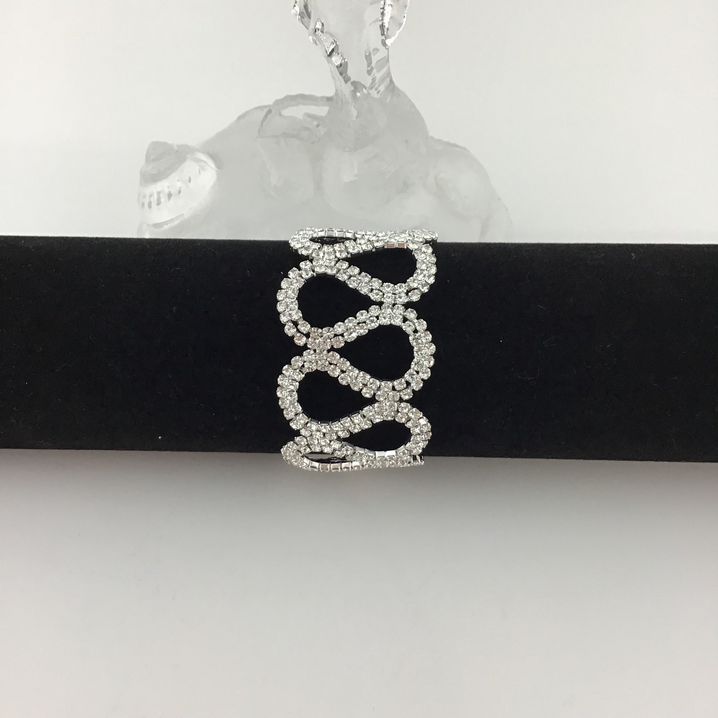 Rhinestone Bracelet, Silver