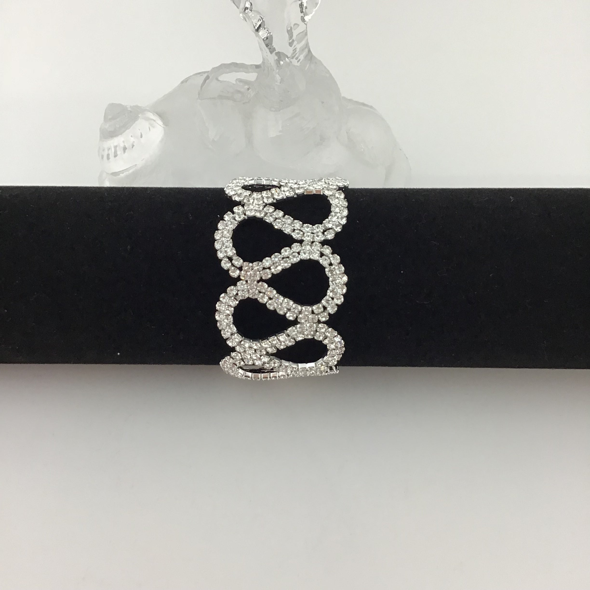 Rhinestone Bracelet, Silver