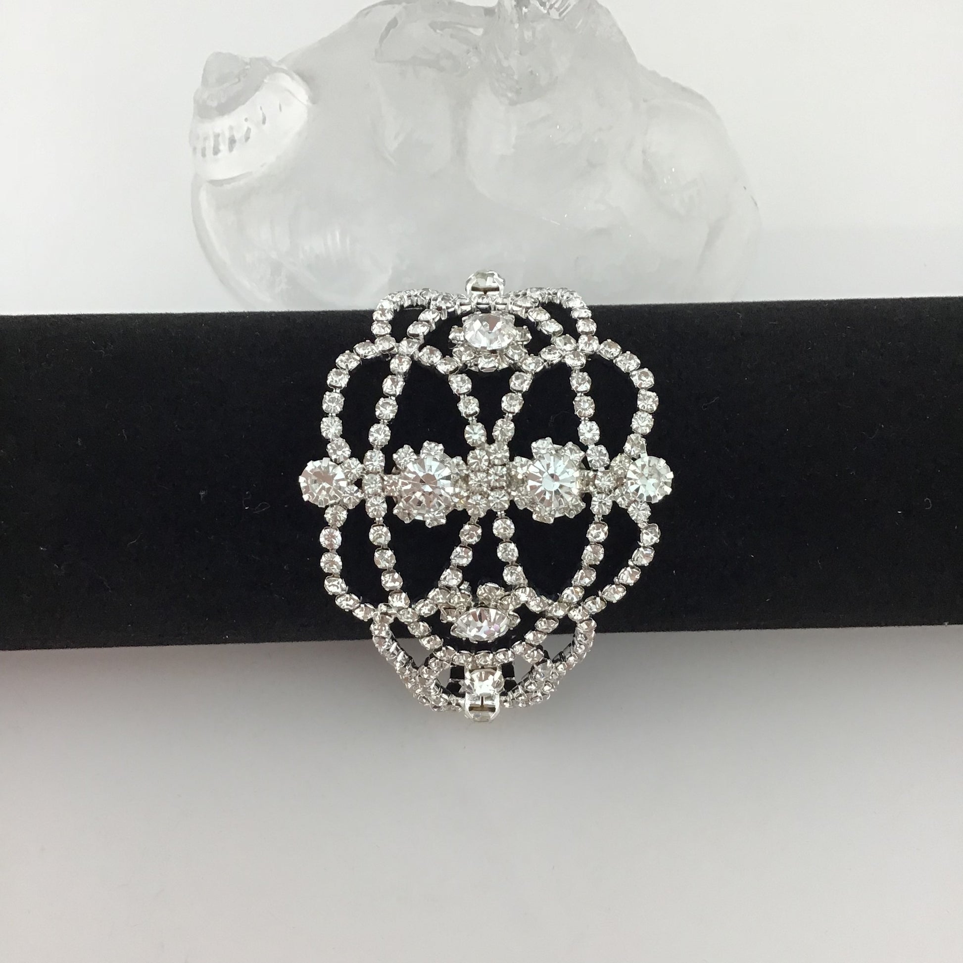 Rhinestone Bracelet, Silver | Bellaire Wholesale