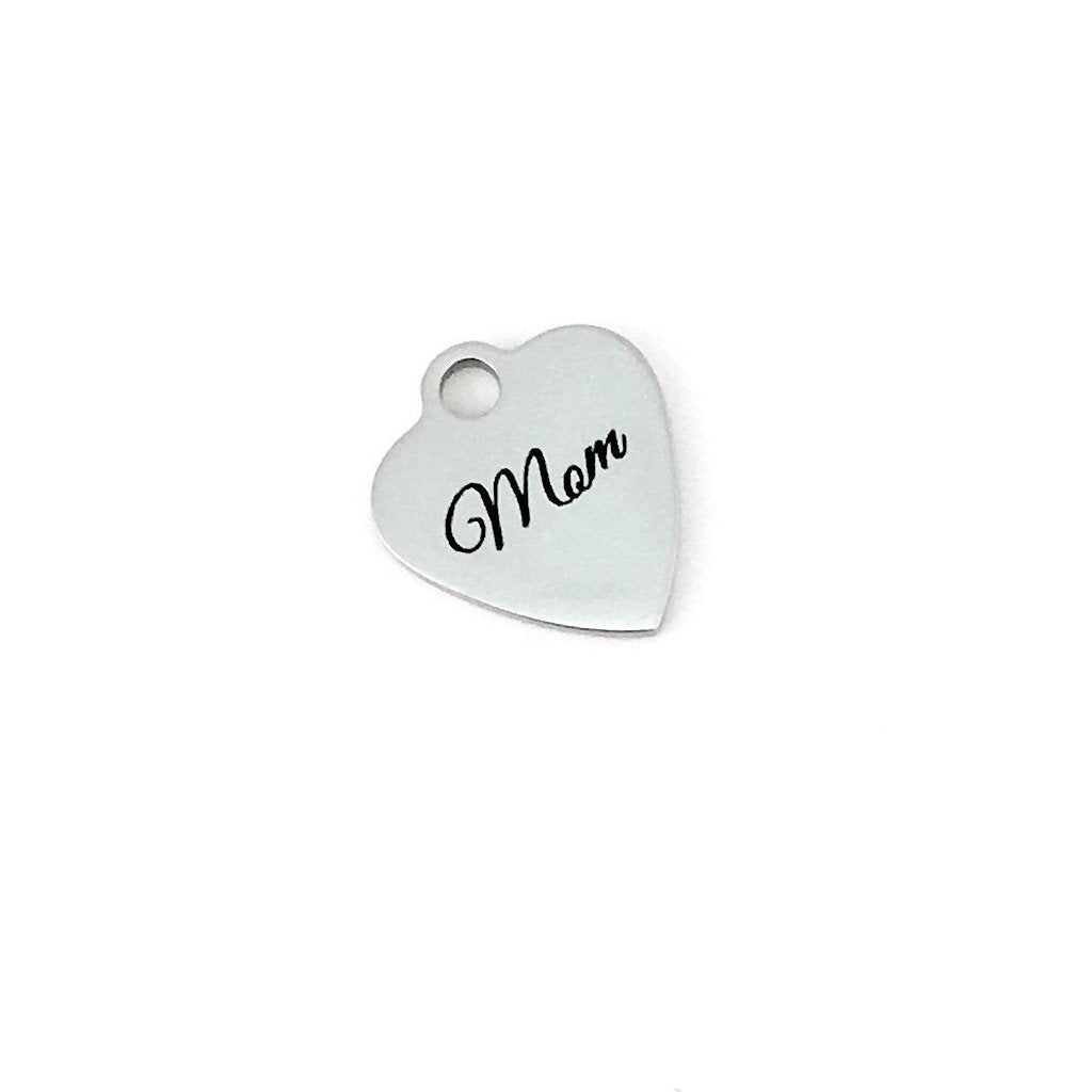 Mom Charm Laser Engraved | Bellaire Wholesale