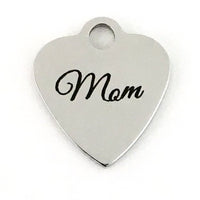 Mom Charm Laser Engraved | Bellaire Wholesale
