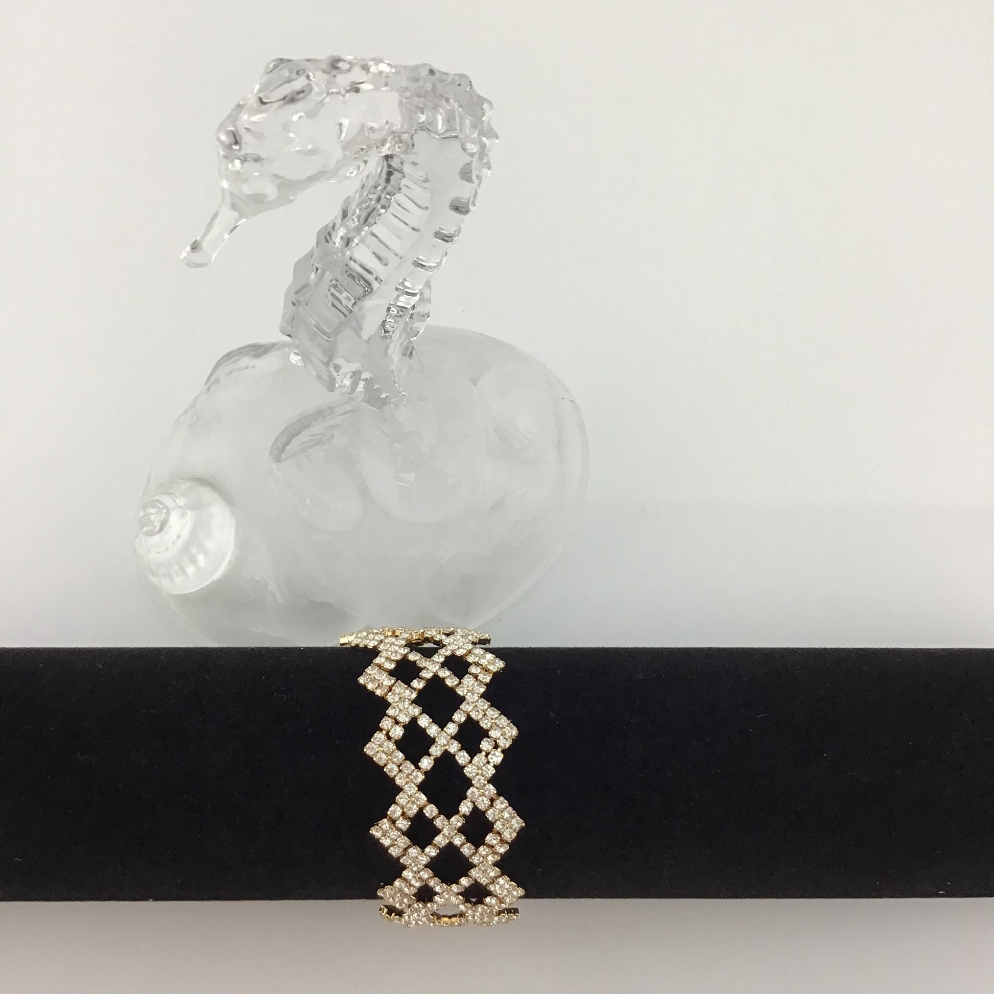 Rhinestone Bracelet, Gold | Bellaire Wholesale