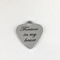 Forever in My Heart Engraved Charm | Bellaire Wholesale