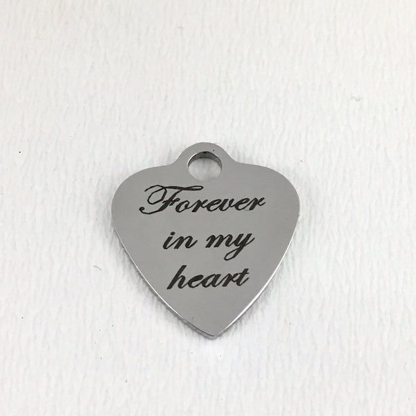 Forever in My Heart Engraved Charm | Bellaire Wholesale
