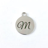 Initial Letter Round Personalized Charm | Bellaire Wholesale