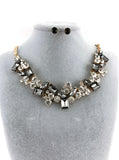 Elegant Crystal Necklace, Silver Night Stones | Bellaire Wholesale