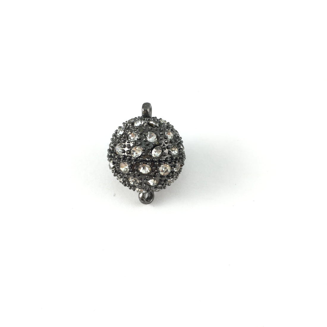12mm CZ Magnet Lock 2 Sets, Gunmetal | Bellaire Wholesale