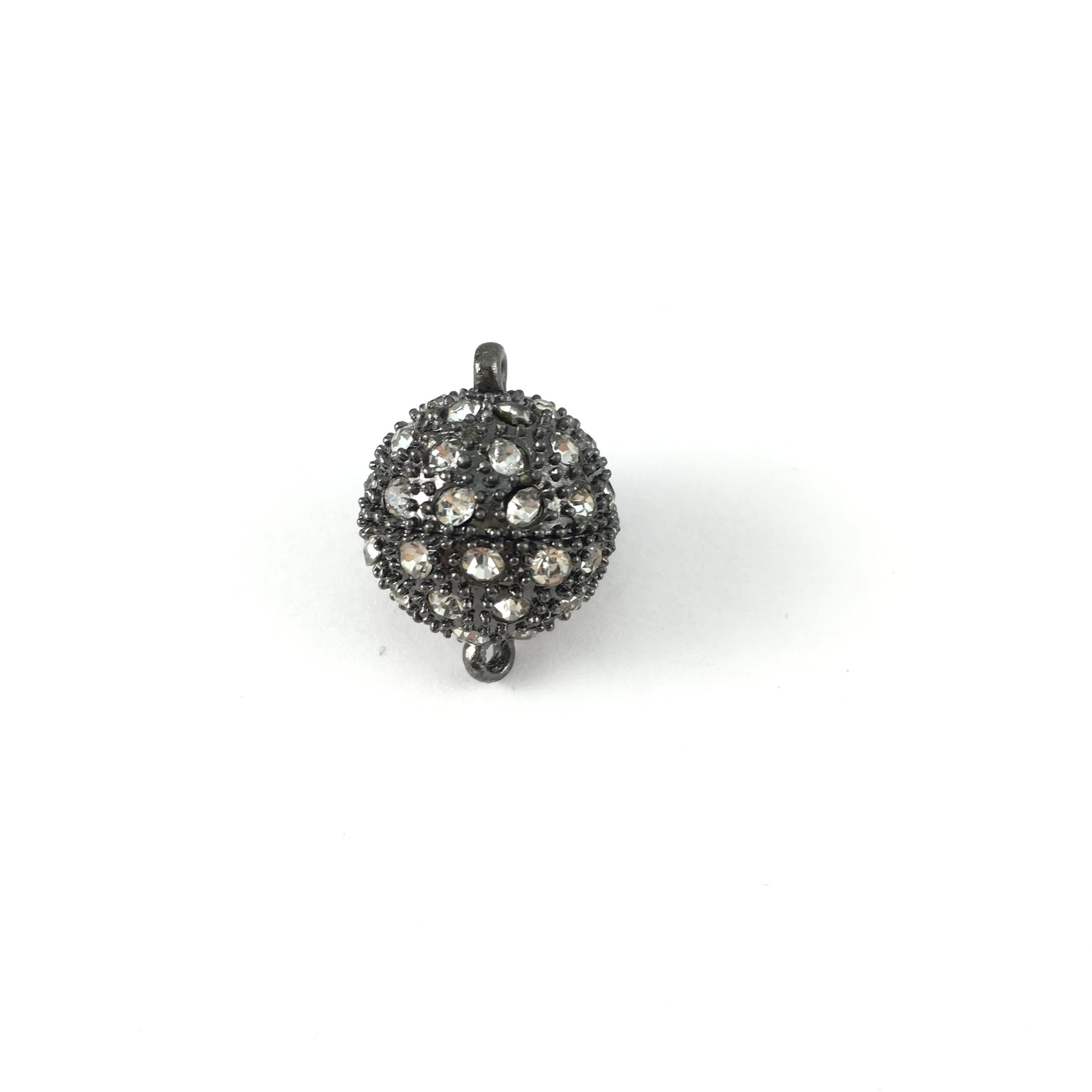 12mm CZ Magnet Lock 2 Sets, Gunmetal | Bellaire Wholesale