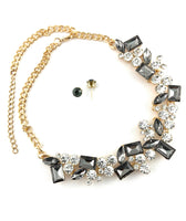 Elegant Crystal Necklace, Silver Night Stones | Bellaire Wholesale