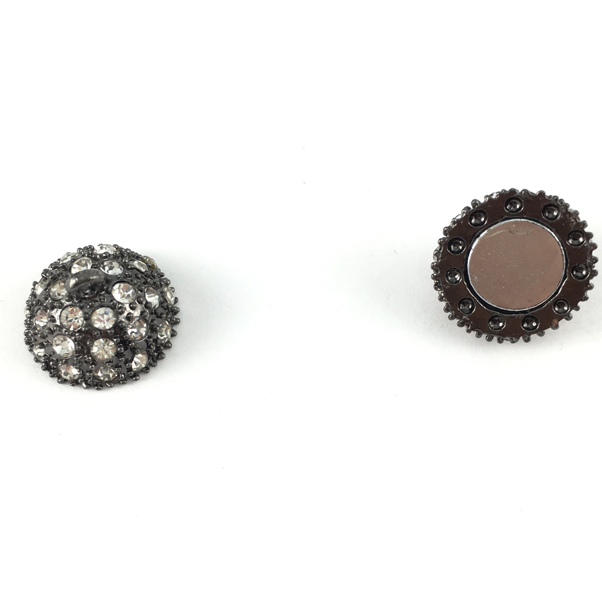 16mm CZ Magnet Lock 2 Sets, Gunmetal | Bellaire Wholesale