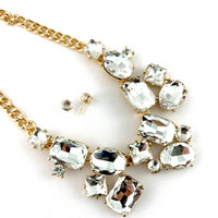 Elegant Crystal Necklace, Clear Stone | Bellaire Wholesale