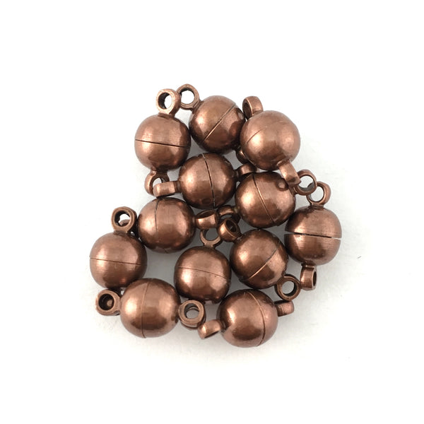 Small Size Magnetic Lock Set of 6, Copper | Bellaire Wholesale