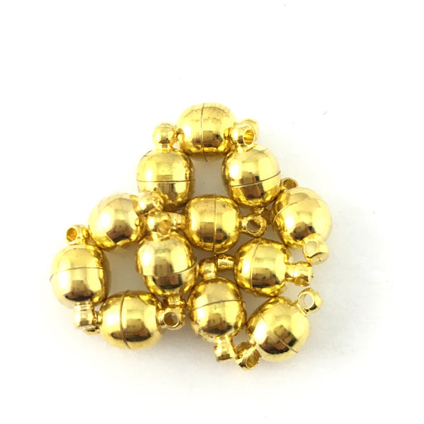 Small Size Magnetic Lock Set of 6, Gold | Bellaire Wholesale