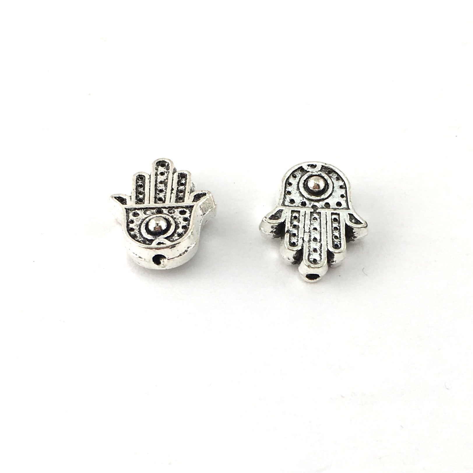 Hamsa Hand Beads, Silver | Bellaire Wholesale