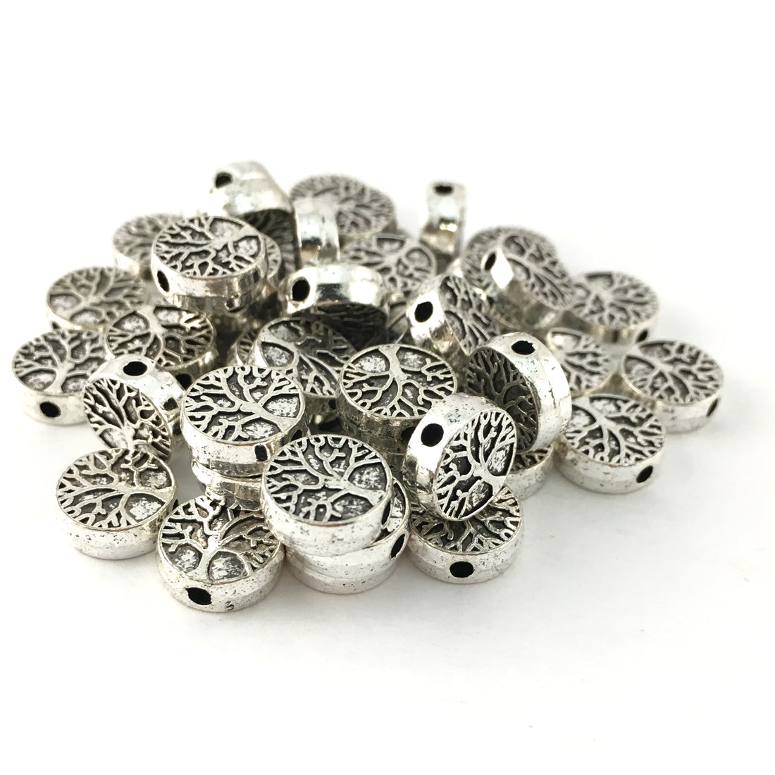 Tree of Life Beads, Antique Silver Bead | Bellaire Wholesale
