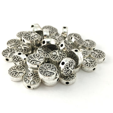 Tree of Life Beads, Antique Silver Bead | Bellaire Wholesale