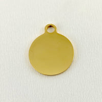 Health is the new wealth Engraved Round Charm | Bellaire Wholesale