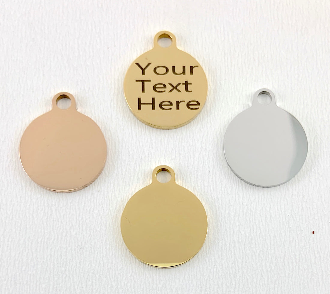 Custom Engraved Double Sided Charm | Bellaire Wholesale