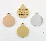 Custom Engraved Double Sided Charm | Bellaire Wholesale