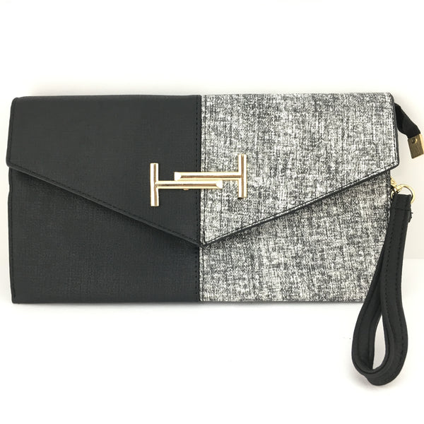 Black and Grey Clutch | Bellaire Wholesale