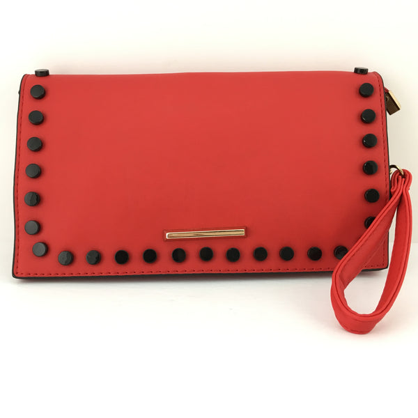 Red Clutch with Black Button | Bellaire Wholesale