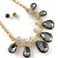 Elegant Teardrop Crystal Necklace | Bellaire Wholesale