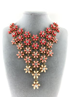 Flower Shape Necklace, Shaded Pink | Bellaire Wholesale
