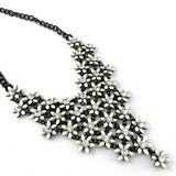 Flower Shape Necklace, Ivory | Bellaire Wholesale