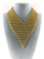 Chainmaille Collar Necklace, Gold | Bellaire Wholesale