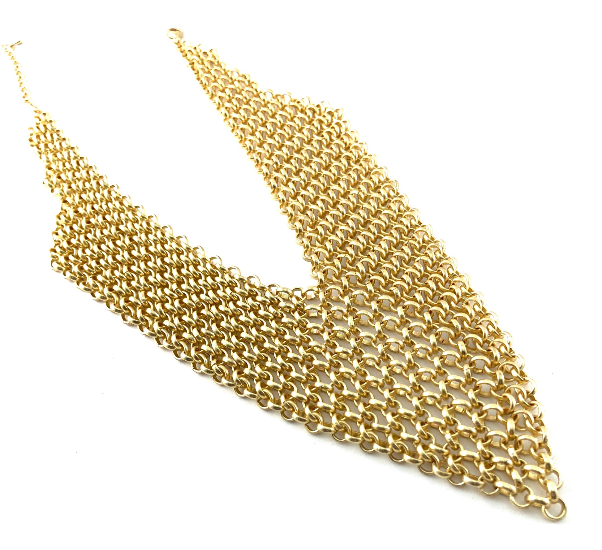 Chainmaille Collar Necklace, Gold | Bellaire Wholesale