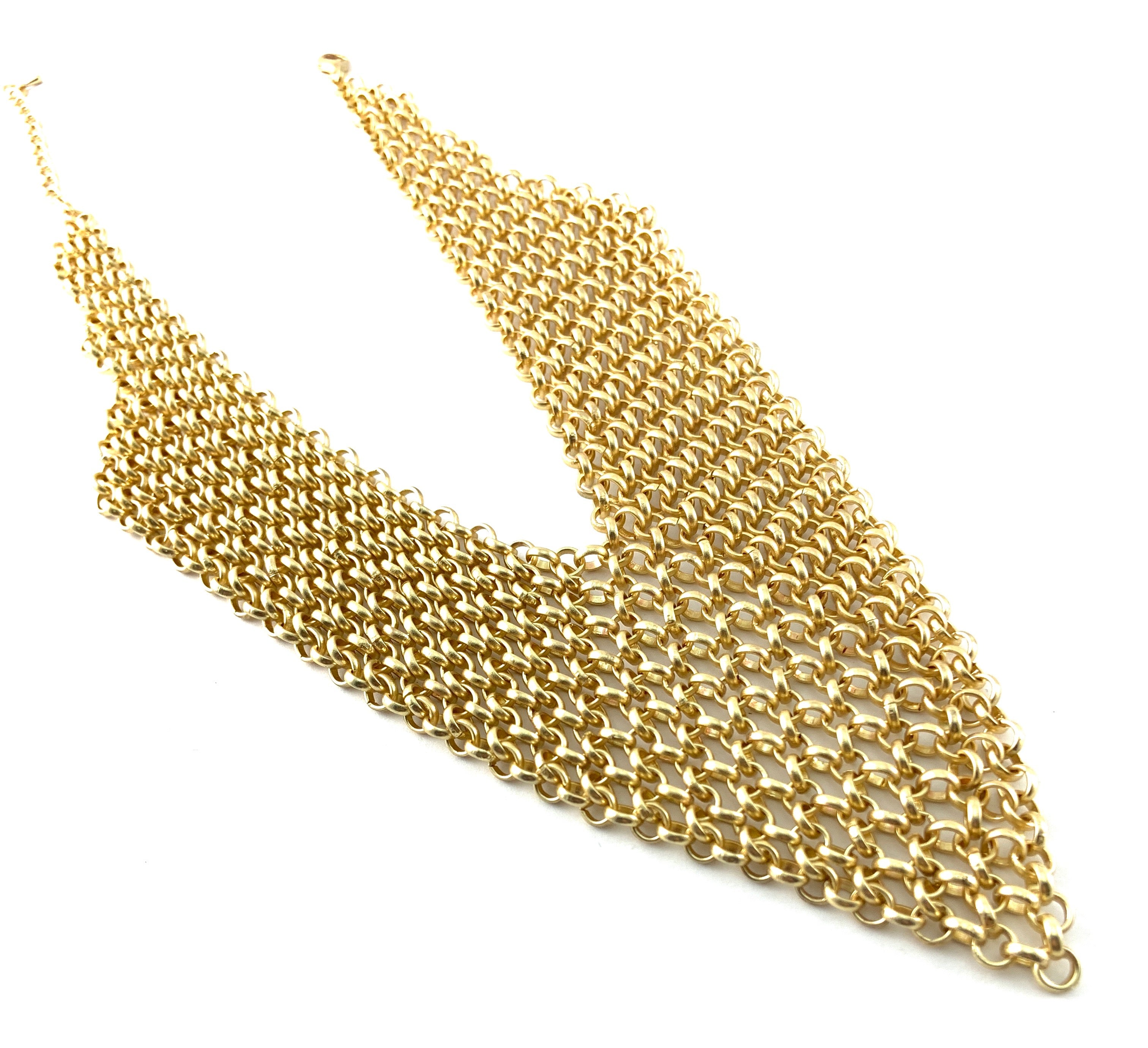 Chainmaille Collar Necklace, Gold | Bellaire Wholesale