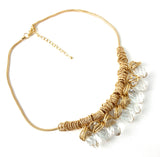 Gold Crystal Drop Necklace | Bellaire Wholesale