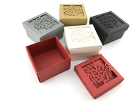 Square Laser Cut Black Paper Gift Box | Bellaire Wholesale