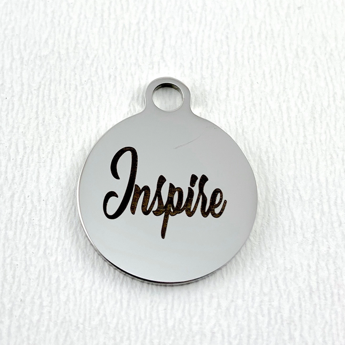 Inspire Round Personalized Charm | Bellaire Wholesale