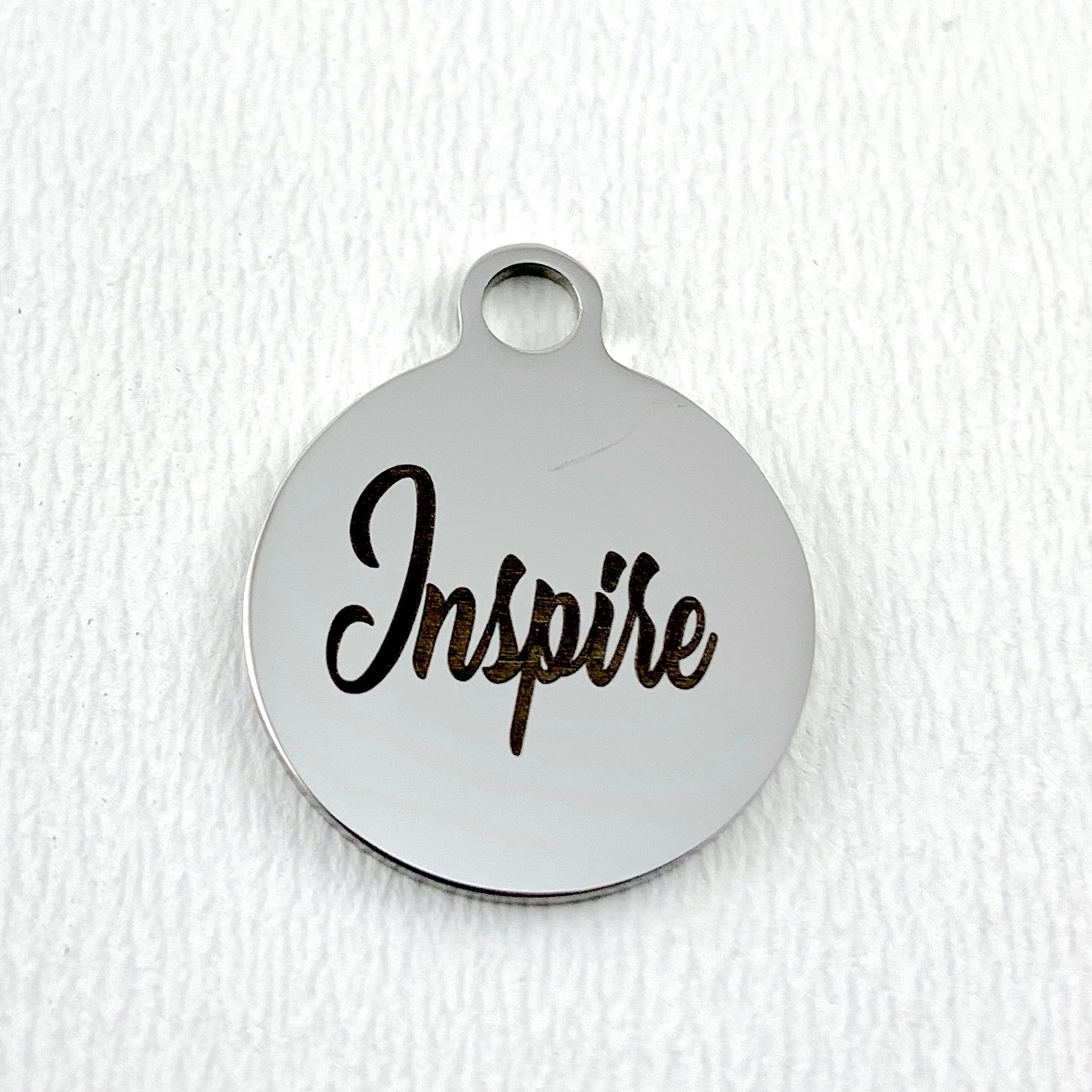 Inspire Round Personalized Charm | Bellaire Wholesale