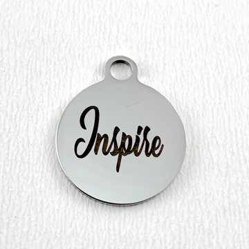 Inspire Round Personalized Charm | Bellaire Wholesale