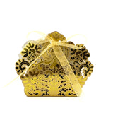 Gold Laser Cut Paper Gift Box | Bellaire Wholesale