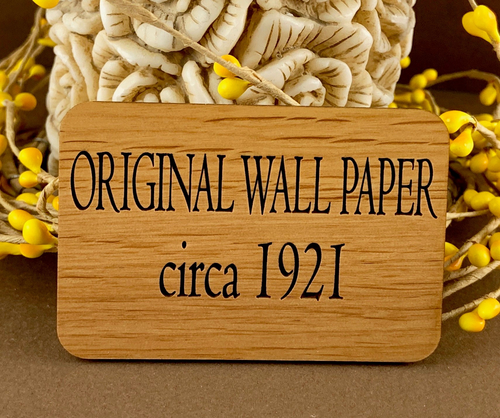 Laser Engraved Wood Charm with/ without Ring | Bellaire Wholesale