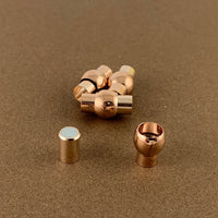 Leather Jewelry Magnetic Locks 2 sets, Rose Gold| Bellaire Wholesale